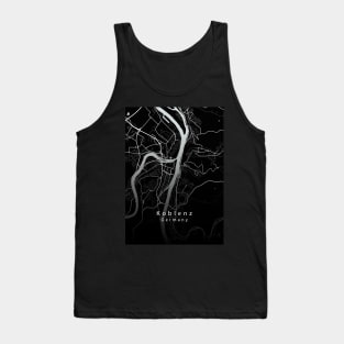 Koblenz Germany City map dark Tank Top